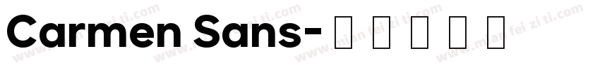 Carmen Sans字体转换